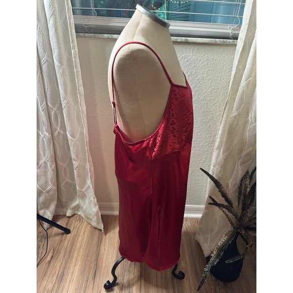 Y2k Delicate Treasures Baby Doll XL Chemise  Nightie Satin Slip Dress Velvet - Picture 5 of 11